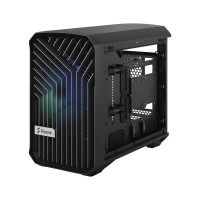 Fractal Design Torrent Nano RGB - Tower - Mini-DTX - Seitenteil mit Fenster (gehärtetes Glas) - keine Spannungsversorgung (ATX) - tinted light black - USB/Audio