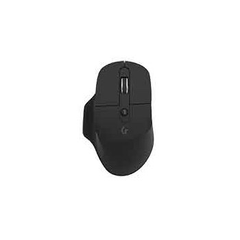 KeySonic Mouse with scroll wheel BT & RF USB dongle AA battery grip surface black - Maus