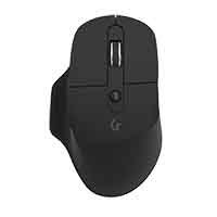 KeySonic Mouse with scroll wheel BT & RF USB dongle AA battery grip surface black - Maus