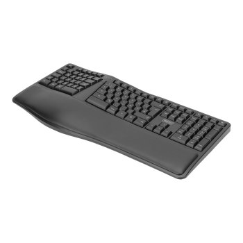 DIGITUS Ergonomische Tastatur, kabellos, 2,4 GHz