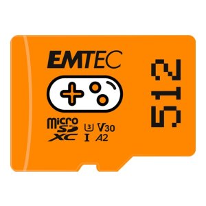 EMTEC MicroSD Card 512GB SDXC CL.10 UHS1 U3 V30 A1 Gaming