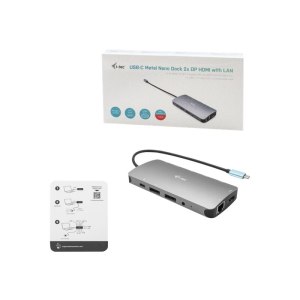 i-tec USB-C Metal Nano 3x Display Docking Station + Power Delivery 100 W
