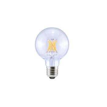 Segula LED Globe 80 klar E27 6.5W 2700K dimmbar