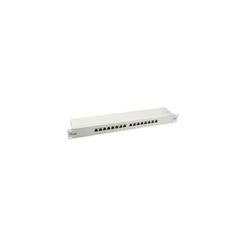 Equip 327316 16-Port Cat.5e Geschirmtes Patch Panel - Hellgrau - 10/100/1000Base-T(X) - Schnelles Ethernet - Gigabit Ethernet - RJ-45 - Gold - Cat5e - Grau