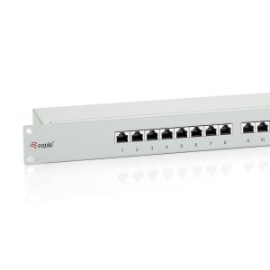 equip - Patch Panel - CAT 6 - STP - RAL 7035 - 1U - 48.3...