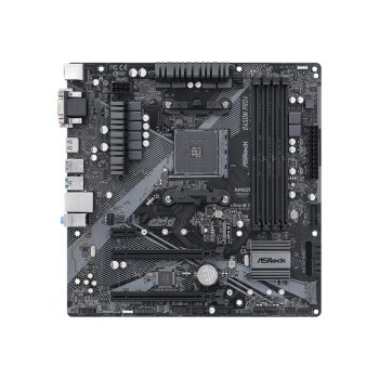 ASRock B450M Pro4 R2.0 - Motherboard - micro ATX - Socket AM4 - AMD B450 Chipsatz - USB-C Gen2, USB 3.2 Gen 1, USB 3.2 Gen 2 - Gigabit LAN - Onboard-Grafik (CPU erforderlich)