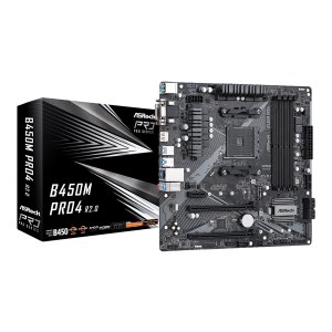 ASRock B450M Pro4 R2.0 - Motherboard - micro ATX - Socket...