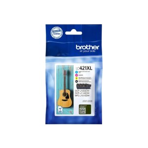 Brother LC421XL Value Pack - 4er-Pack - XL - Schwarz,...