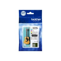 Brother LC421XL Value Pack - 4er-Pack - XL - Schwarz, Gelb, Cyan, Magenta