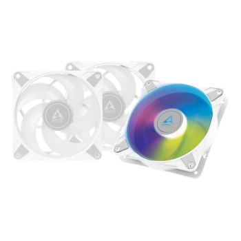 Arctic P12 PWM PST A-RGB 0dB - case fan - 120 mm - white (pack of 3)