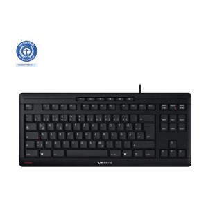 Cherry TAS STREAM KEYBOARD TKL Corded DE-Layout schwarz