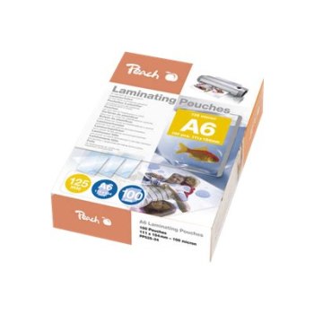 Peach - 100er-Pack - glänzend - A6 (105 x 148 mm) Taschen für Laminierung