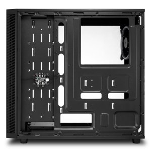 Sharkoon TG4M RGB - ATX Case - E-ATX - Seitenteil mit Fenster (gehärtetes Glas) - keine Spannungsversorgung - Schwarz - USB/Audio