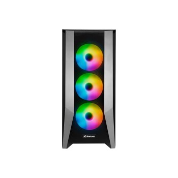 Sharkoon TG7M RGB - Tower - E-ATX - Seitenteil mit Fenster (gehärtetes Glas) - keine Spannungsversorgung - USB/Audio