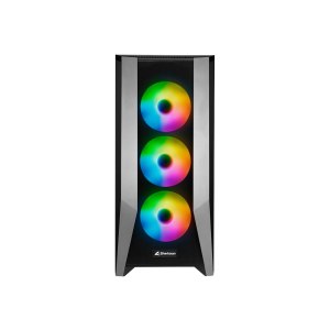 Sharkoon TG7M RGB - Tower - E-ATX - Seitenteil mit Fenster (gehärtetes Glas) - keine Spannungsversorgung - USB/Audio