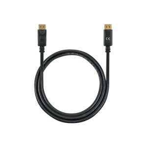 Manhattan DisplayPort 1.4 Cable, 8K@60hz, 1m, PVC Cable, Male to Male, With Latches, Fully Shielded, Black, Lifetime Warranty, Polybag