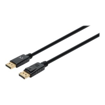 Manhattan DisplayPort 1.4 Cable, 8K@60hz, 2m, PVC Cable, Male to Male, With Latches, Fully Shielded, Black, Lifetime Warranty, Polybag - DisplayPort-Kabel - DisplayPort (M)