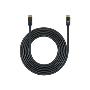 Manhattan DisplayPort 1.4 Cable, 8K@60hz, 3m, PVC Cable, Male to Male, With Latches, Fully Shielded, Black, Lifetime Warranty, Polybag