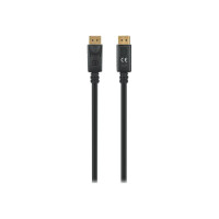 Manhattan DisplayPort 1.4 Cable, 8K@60hz, 3m, PVC Cable, Male to Male, With Latches, Fully Shielded, Black, Lifetime Warranty, Polybag