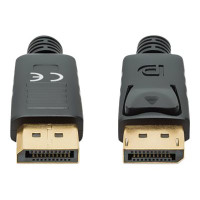 Manhattan DisplayPort 1.4 Cable, 8K@60hz, 3m, PVC Cable, Male to Male, With Latches, Fully Shielded, Black, Lifetime Warranty, Polybag