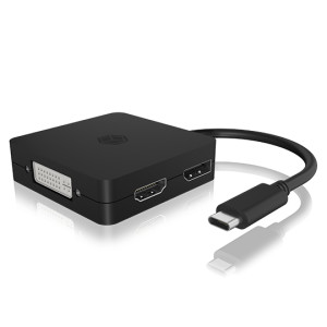 ICY BOX IB-DK1104-C - Videoadapter - USB-C männlich...