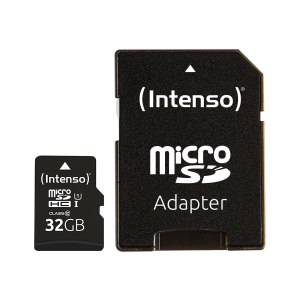 Intenso Flash-Speicherkarte (SD-Adapter inbegriffen)