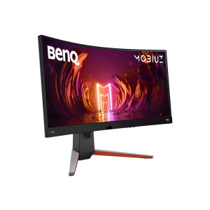 BenQ Mobiuz EX3410R - LED-Monitor - gebogen - 86.4 cm (34") - 3440 x 1440 UWQHD @ 144 Hz - VA - 350 cd/m² - 3000:1 - DisplayHDR 400 - 1 ms - 2xHDMI, DisplayPort - Lautsprecher mit Subwoofer