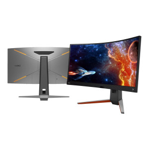 BenQ Mobiuz EX3410R - LED-Monitor - gebogen - 86.4 cm (34") - 3440 x 1440 UWQHD @ 144 Hz - VA - 350 cd/m² - 3000:1 - DisplayHDR 400 - 1 ms - 2xHDMI, DisplayPort - Lautsprecher mit Subwoofer