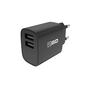 2GO Dual-USB Homecharger 2A - Netzteil - 2 A - 2...