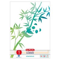 Herlitz GREENline. Färbung: Abbildung, Produktfarbe: Grün, Weiß, Format: A4, Blätteranzahl: 50 Blätter, Mediengewicht: 70 g/m², Art des linierten Papiers: Liniertes Papier, Bucheinband-Typ: Taschenbuch