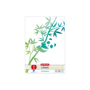 Herlitz Arbeitsblock A4 GREENline Panda 02| GREENline/Bl....