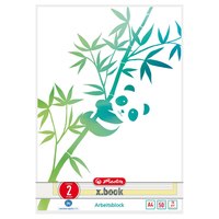 Herlitz Arbeitsblock A4 GREENline Panda 02| GREENline/Bl. 50/Lineatur