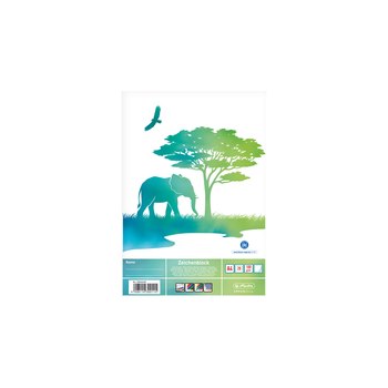 Herlitz Zeichenblock A4 GREENline Elefant| GREENline/Elefant/Bl.20