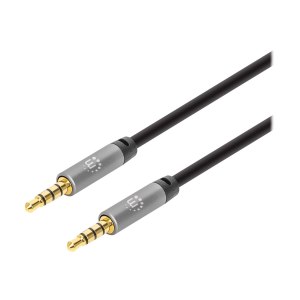 Manhattan Stereo Audio 3.5mm Cable, 1m, Male/Male, Slim...