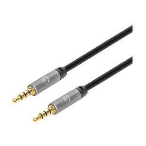 Manhattan Stereo Audio 3.5mm Cable, 5m, Male/Male, Slim...