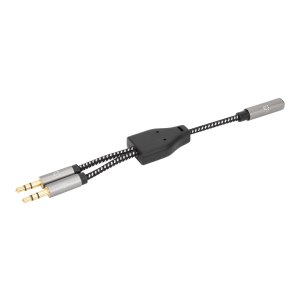 Manhattan Headset Adapter Cable with Stereo Audio...