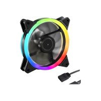 Sharkoon VENTOLA CASE SHARK Blades PWM RGB RING Fan 120X120X25