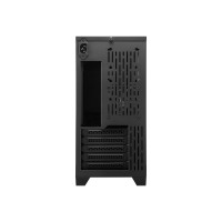 Sharkoon MS-Y1000 - microATX - Seitenteil mit Fenster (gehärtetes Glas) - keine Spannungsversorgung (ATX) - Schwarz - USB/Audio