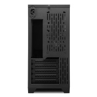 Sharkoon MS-Y1000 - microATX - Seitenteil mit Fenster (gehärtetes Glas) - keine Spannungsversorgung (ATX) - Schwarz - USB/Audio