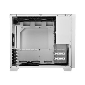 Sharkoon MS-Y1000 - microATX - Seitenteil mit Fenster (gehärtetes Glas) - keine Spannungsversorgung (ATX) - weiß - USB/Audio