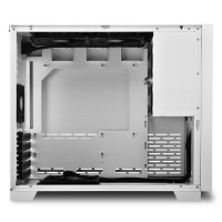 Sharkoon MS-Y1000 - microATX - Seitenteil mit Fenster (gehärtetes Glas) - keine Spannungsversorgung (ATX) - weiß - USB/Audio