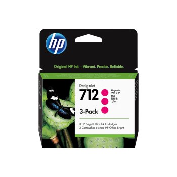 HP 712 - 3er-Pack - 29 ml - Magenta - Original