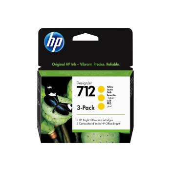 HP 712 - 3er-Pack - 29 ml - Gelb - Original - DesignJet