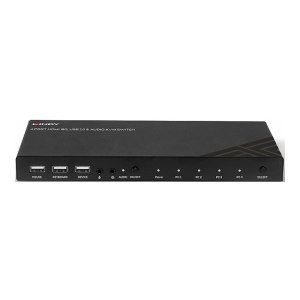 Lindy KVM-/Audio-/USB-Switch - 4 x KVM/Audio/USB