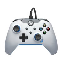 PDP Kabelgebundener Controller: Ion White Für Xbox Series X|S, Xbox One und Windows 10/11. Gerätetyp: Gamepad, Gamingplattformen unterstützt: PC, Xbox One, Xbox Series S, Xbox Series X, Gaming-Control Funktionsknöpfe: D-Pad, Menü-Taste, Schaltfläche Teile