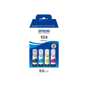 Epson EcoTank 104 - 4-pack - black, yellow, cyan, magenta