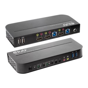 Club 3D CSV-1382 - KVM-/Audio-Switch - 2 x KVM/Audio