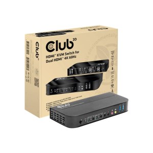 Club 3D CSV-1382 - KVM-/Audio-Switch - 2 x KVM/Audio