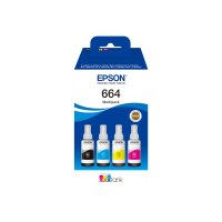 Epson EcoTank 664 - 4-pack - black, yellow, cyan, magenta