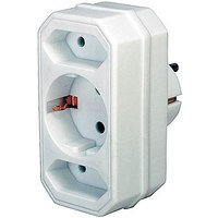 Brennenstuhl Adapter with 2 + 1 sockets - White